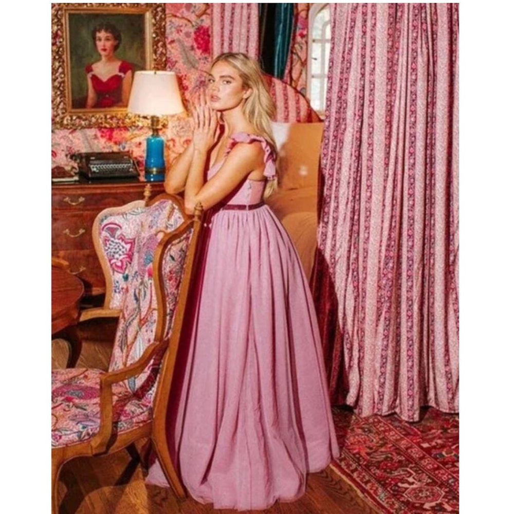 LoveShackFancy Macron Pink Tulle Gown - NWT - Picture 4 of 11